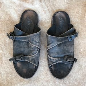 Free people weathered look western sandals